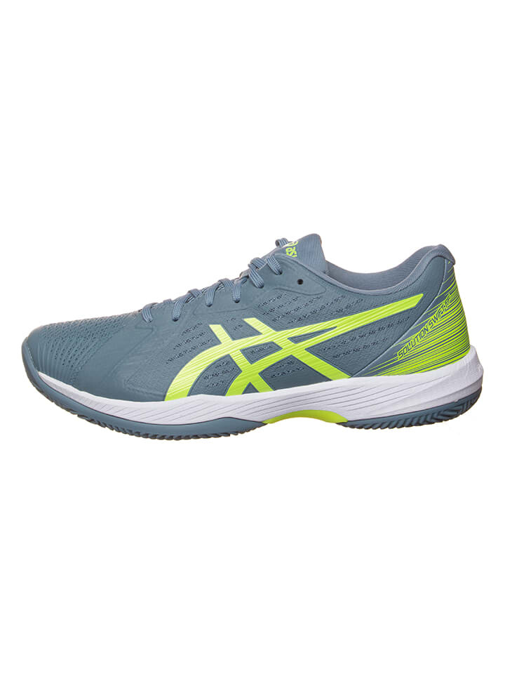 

Кроссовки asics Tennisschuhe Solution Swift FF Clay, цвет blau/grün, Серый, Кроссовки asics Tennisschuhe Solution Swift FF Clay, цвет blau/grün