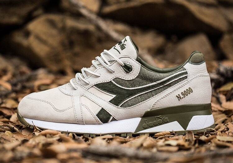 Кроссовки Diadora BAIT x Dreamworks x N9000 'Shrek', серый — фото 2