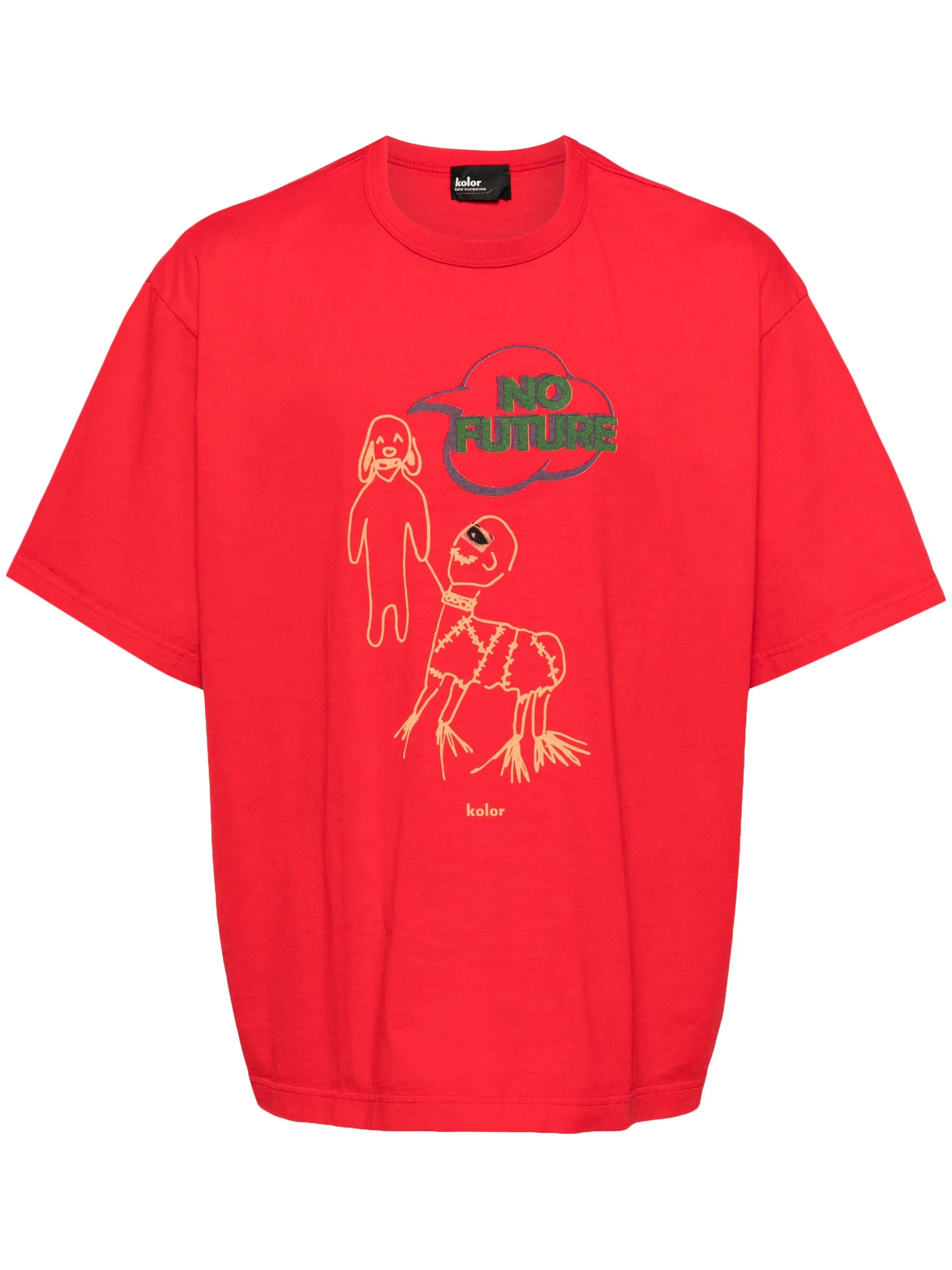 

Футболка с графичным принтом Kolor, красный