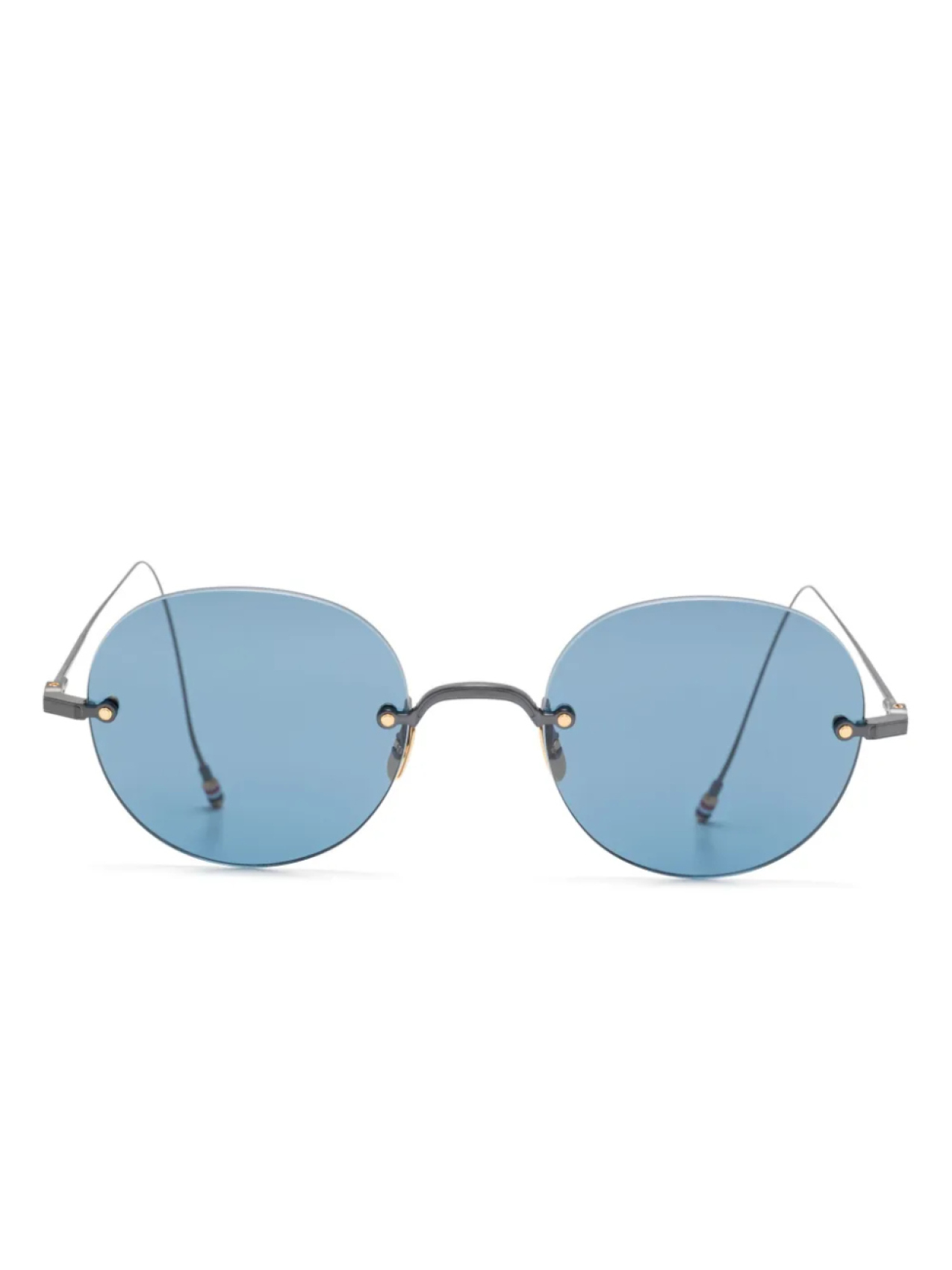 

Солнцезащитные очки в круглой оправе Thom Browne Eyewear, черный