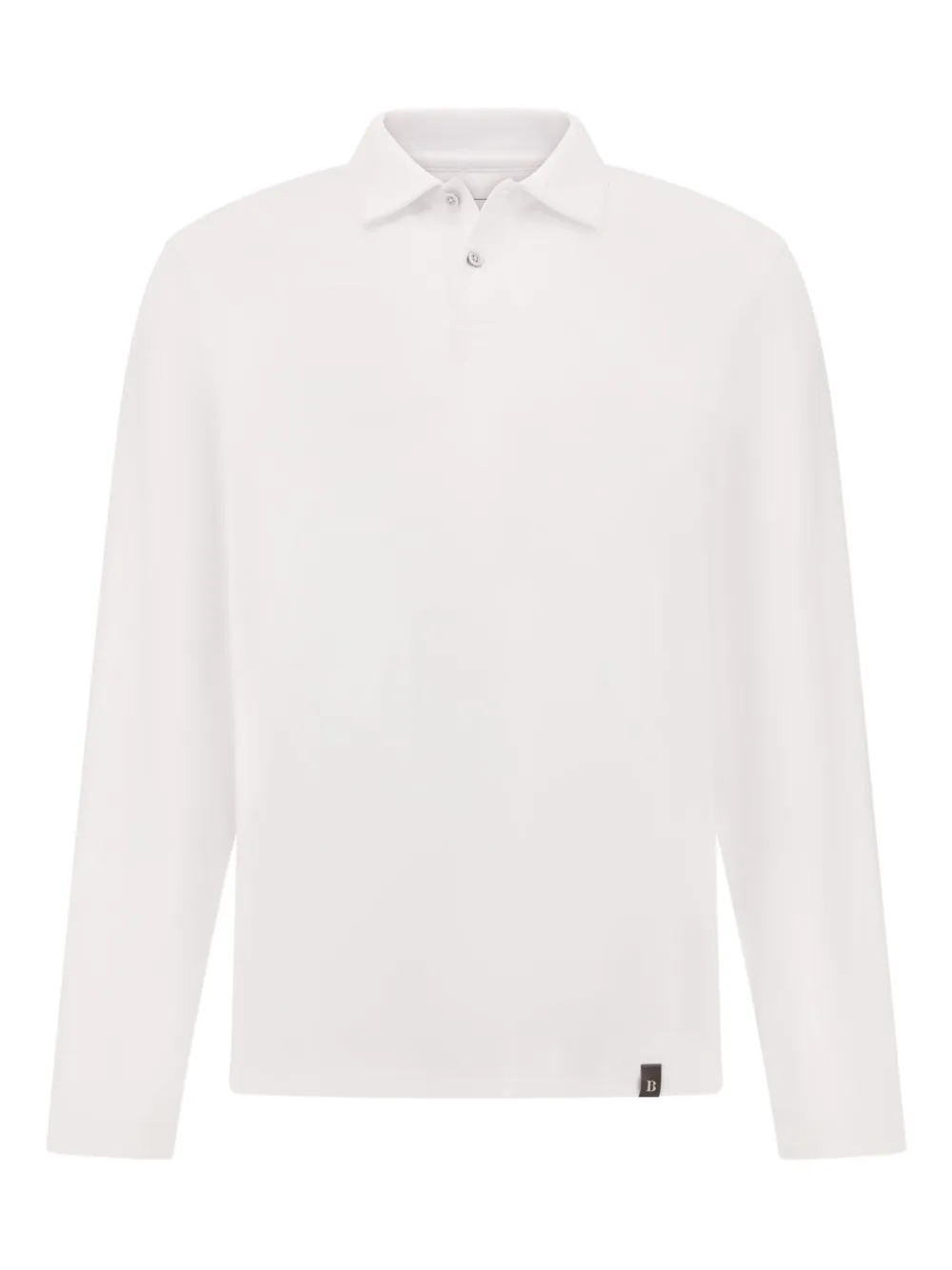 

Рубашка поло с длинными рукавами Boggi Milano, белый