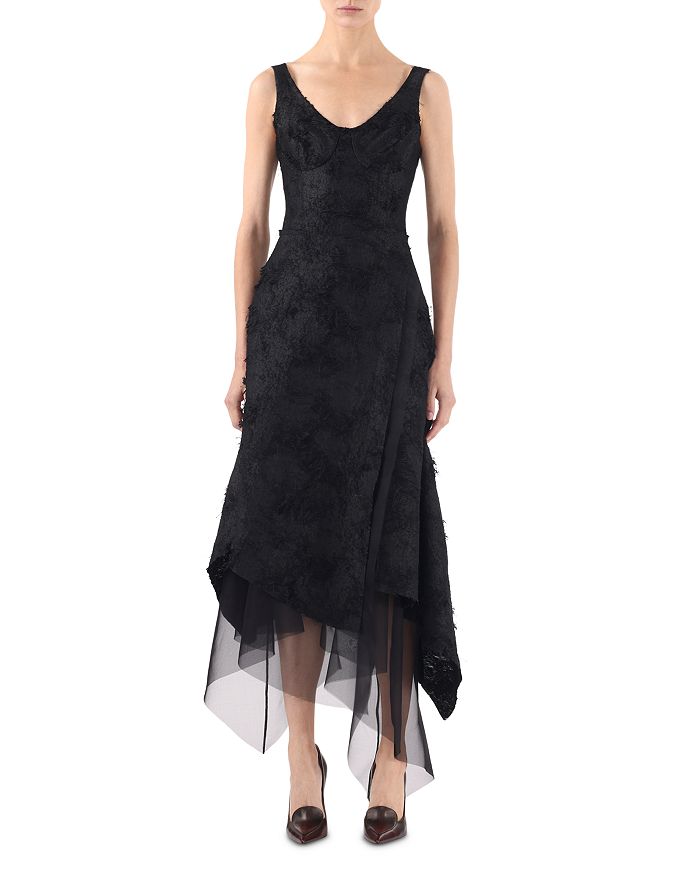 

Платье с подолом в виде платка Jason Wu Collection, черный