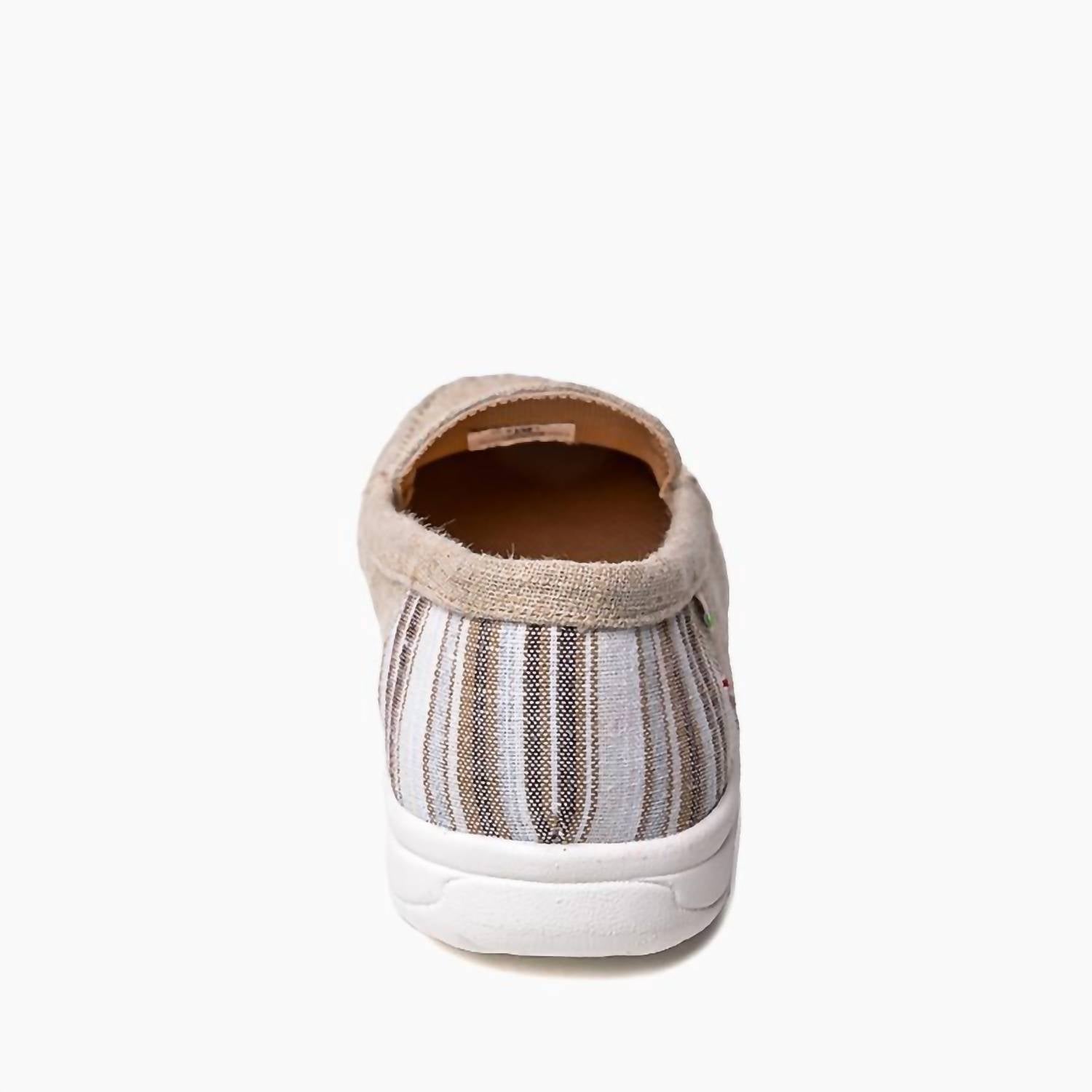 Женские мокасины Discover из хлопка натурального цвета Minnetonka — фото 2