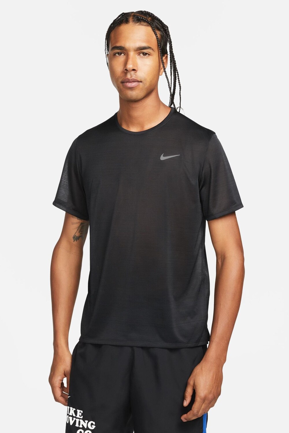 

Футболка для бега Dri fit Miler Breathe Nike, черный