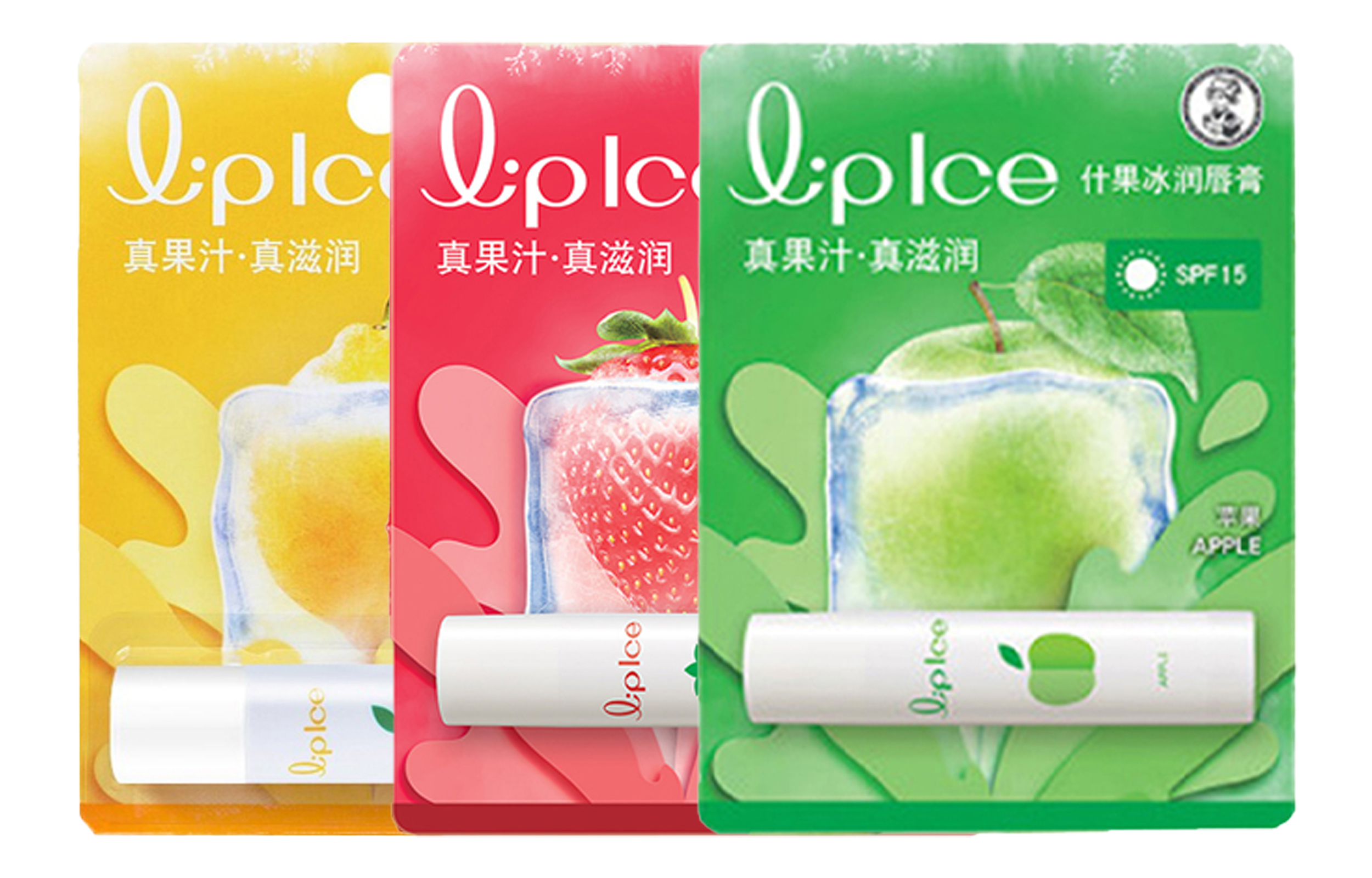 

Бальзам для губ со вкусом фруктового льда успокаивающий подтягивающий Lemon 3,5 г + Strawberry 3,5 г + Apple 3,5 г Mentholatum