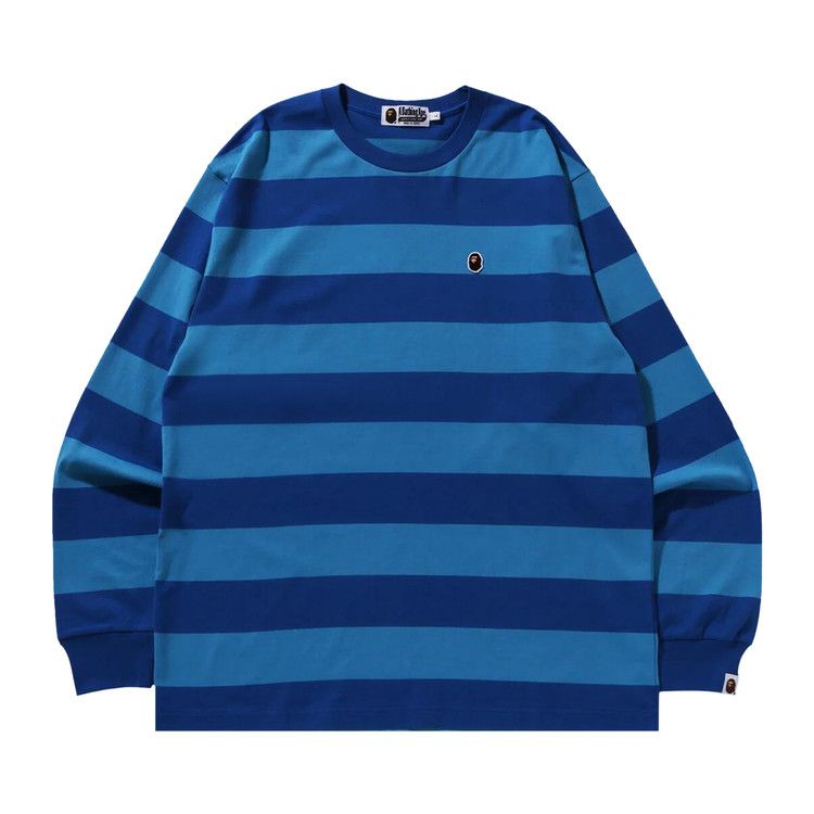 

Футболка BAPE Ape Head One Point Hoop Long-Sleeve Tee, Blue