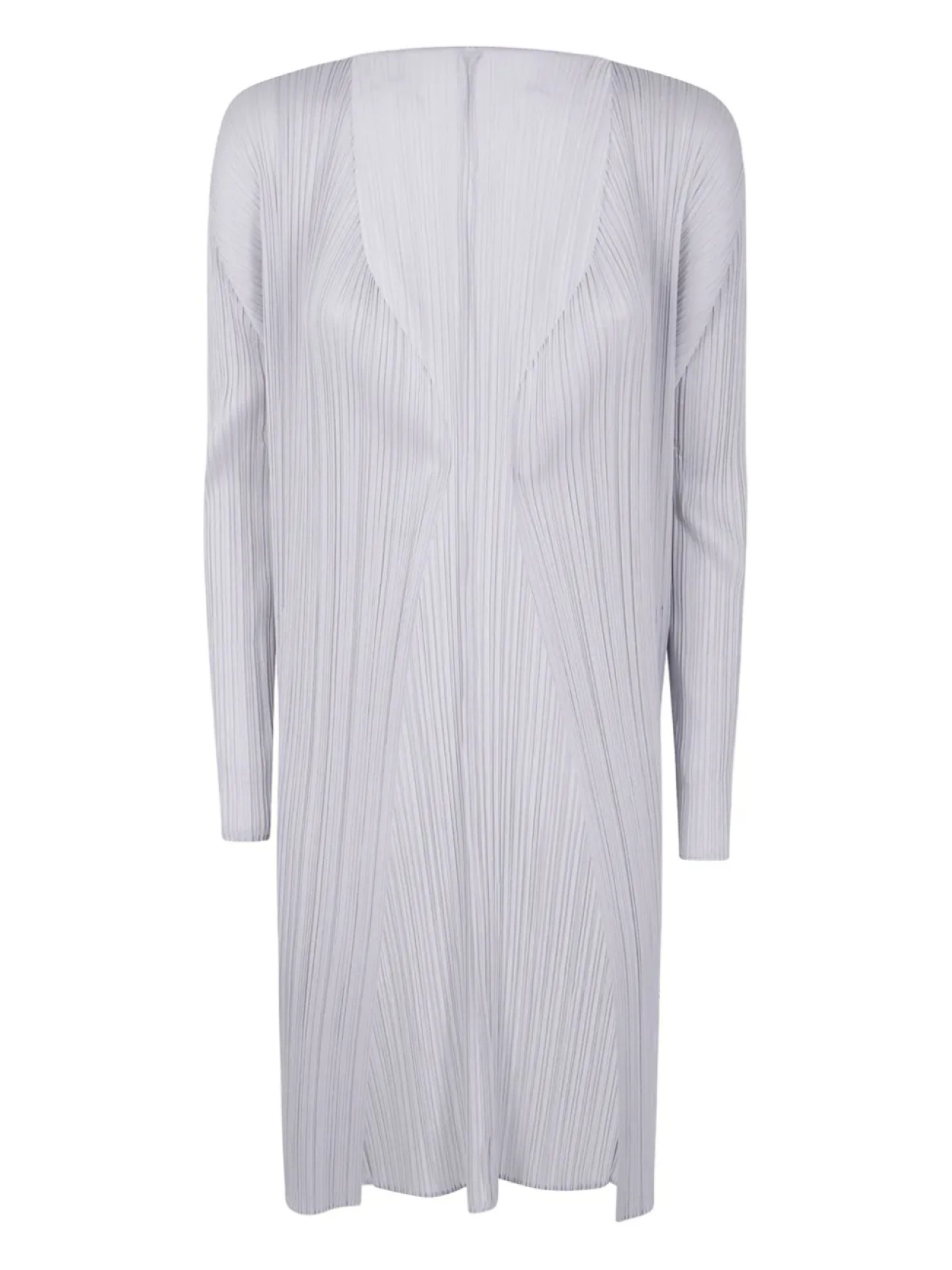 

Плиссированное пальто-кардиган Pleats Please Issey Miyake, серый