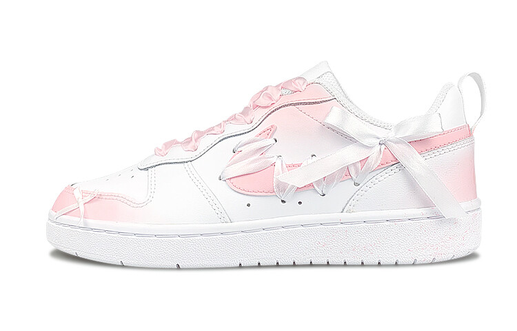 

Кроссовки Nike Court Borough Skateboard Shoes Women's Low-Top White Pink, Белый, Кроссовки Nike Court Borough Skateboard Shoes Women's Low-Top White Pink