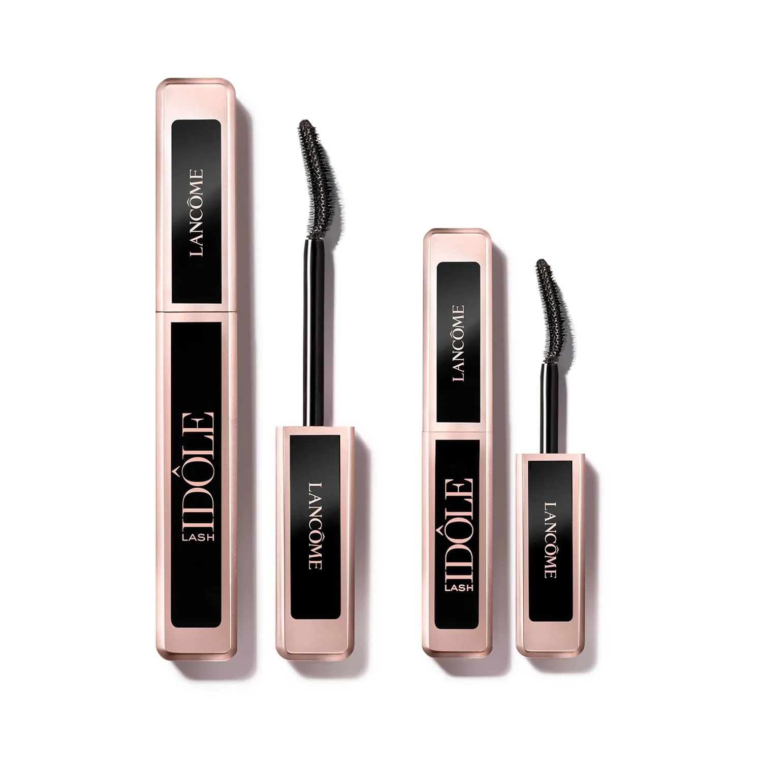 Тушь для ресниц Lancôme Lash Idôle Lash-Lifting & Volumizing Black Mascara Duo - для придания объема, удлинения и подтяжки ресниц - набор в полноразмерном и дорожном форматах, Black