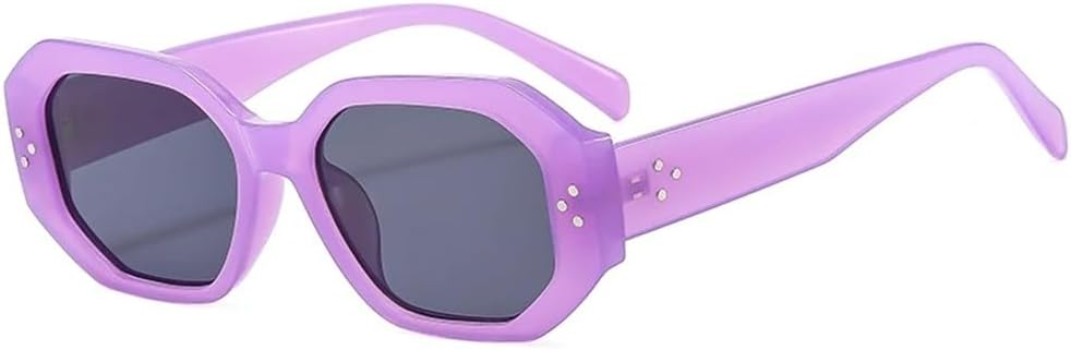 

Модные солнцезащитные очки «кошачий глаз» для женщин и мужчин, в стиле ретро, ​​с заклепками, квадратной формы, винтажные солнцезащитные очки «кошачий глаз» с защитой от ультрафиолета UV400 UJNHGQ, C5