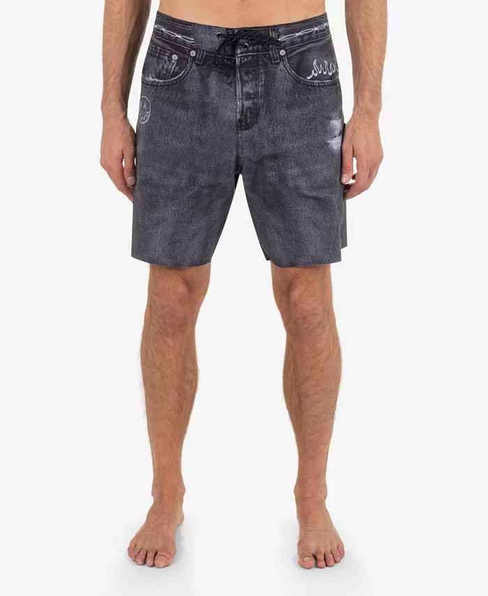 

Мужские шорты для плавания Phantom Denim 18 Hurley, черный