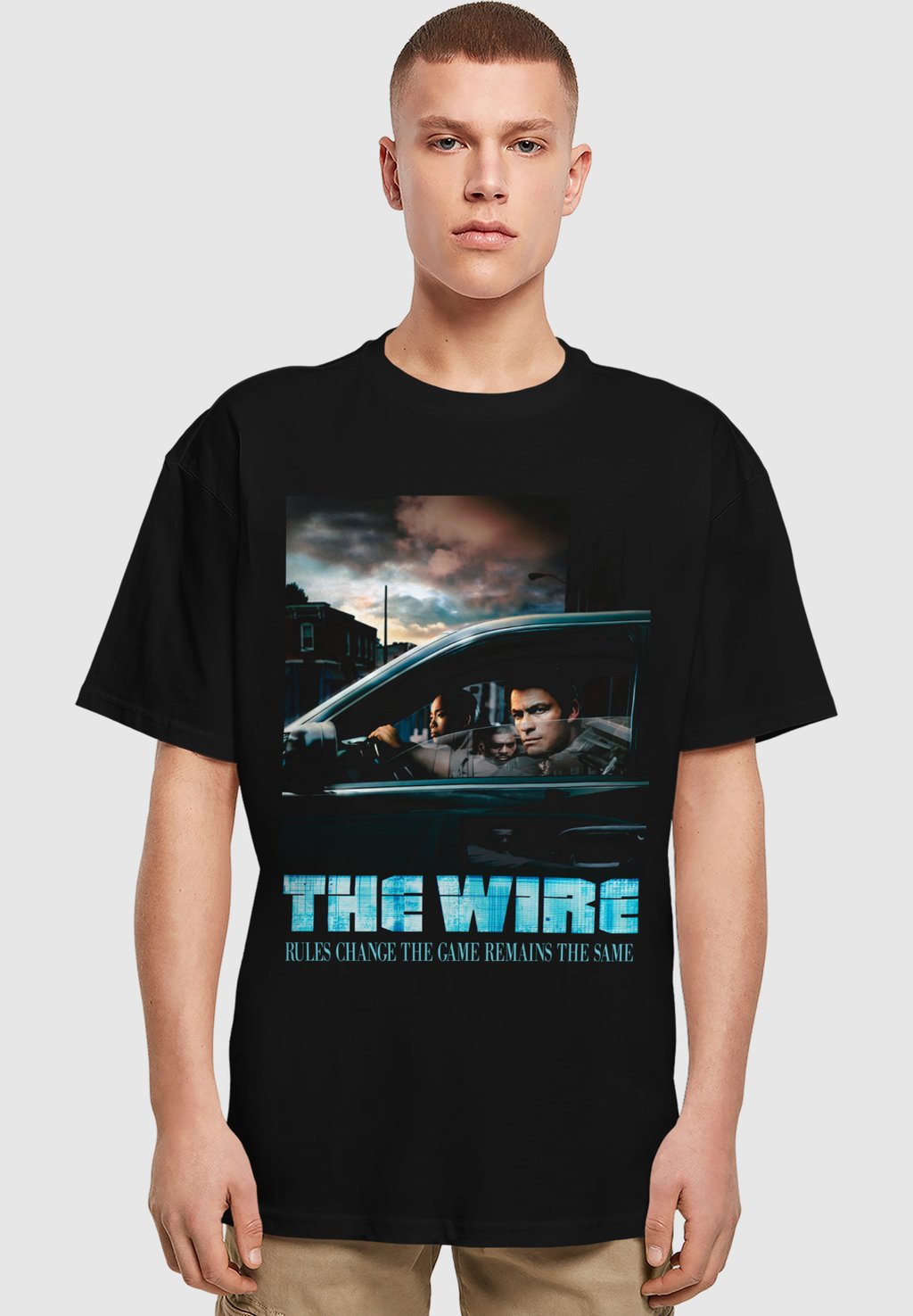 

Футболка с принтом THE WIRE POSTER HEAVY Merchcode, черный