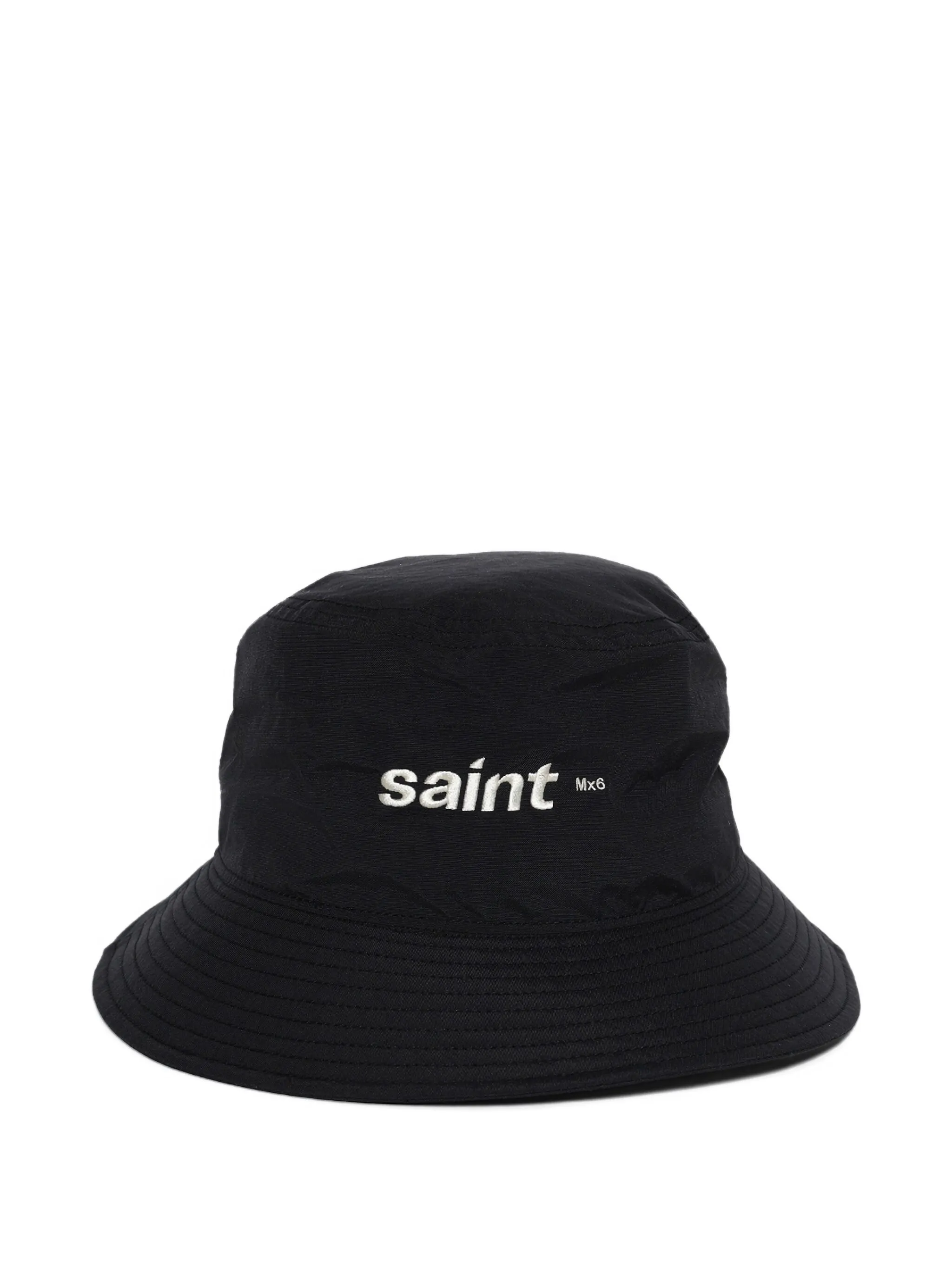 

Панама с вышитым логотипом Saint Mxxxxxx, черный