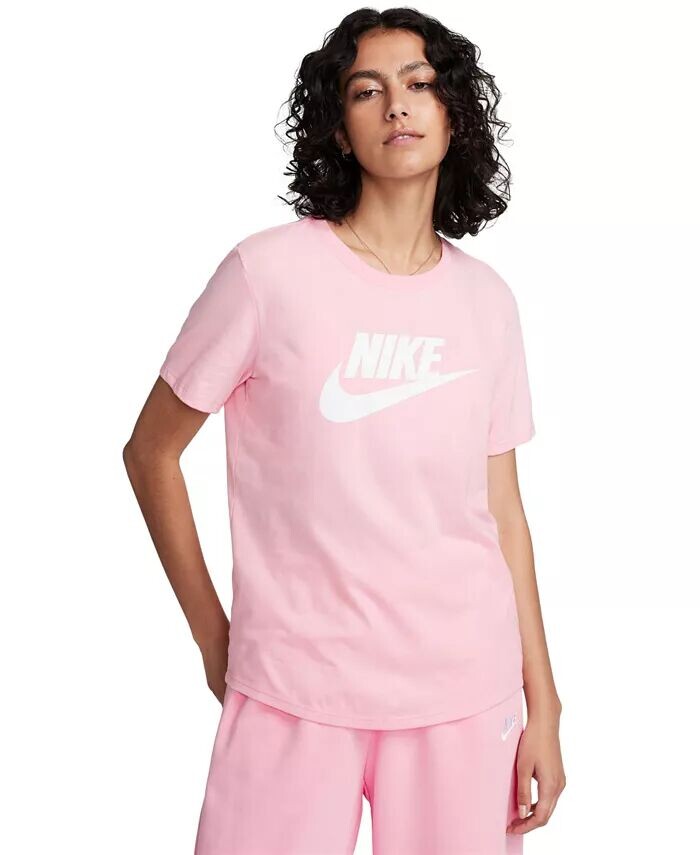 

Женская футболка с логотипом Essentials Sportswear Nike, розовый