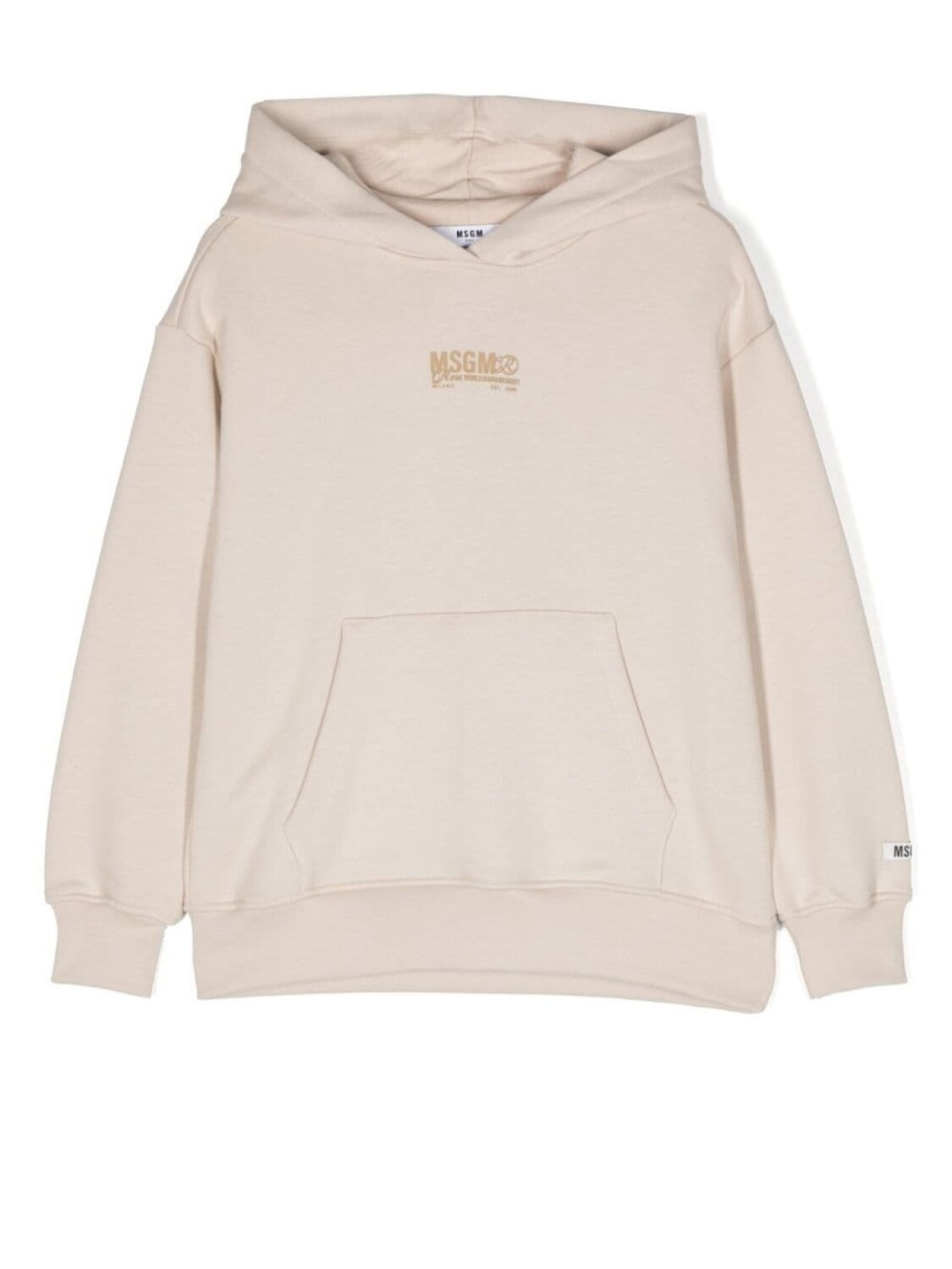 

MSGM Kids худи с логотипом, нейтральный цвет
