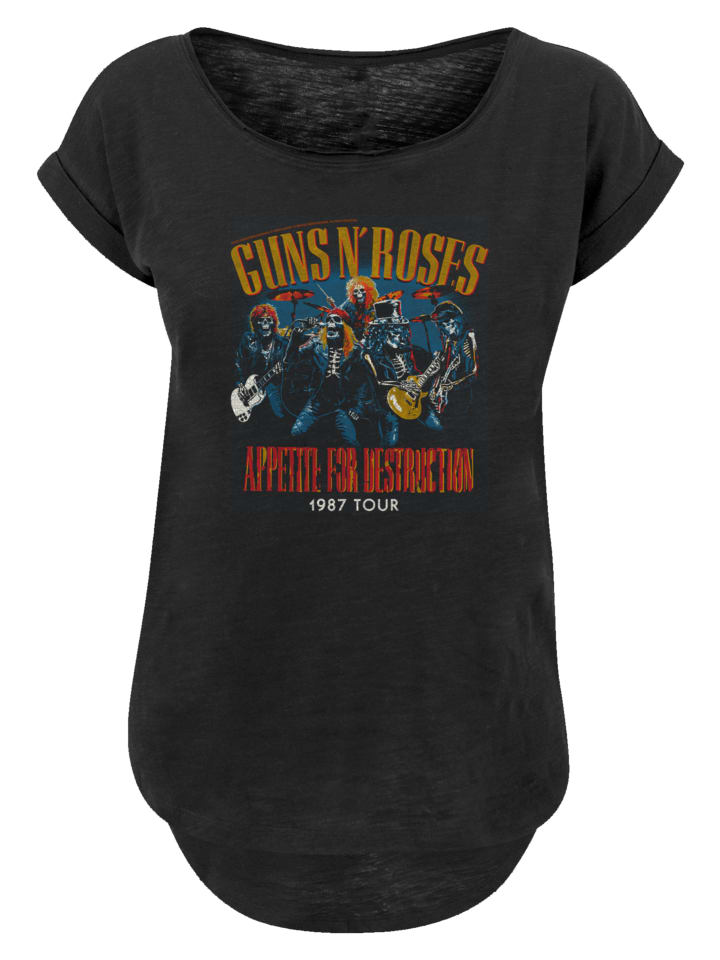 

Футболка Guns N' Roses 1987 Tour Vintage Rock черного цвета F4NT4STIC, Черный, Футболка Guns N' Roses 1987 Tour Vintage Rock черного цвета F4NT4STIC