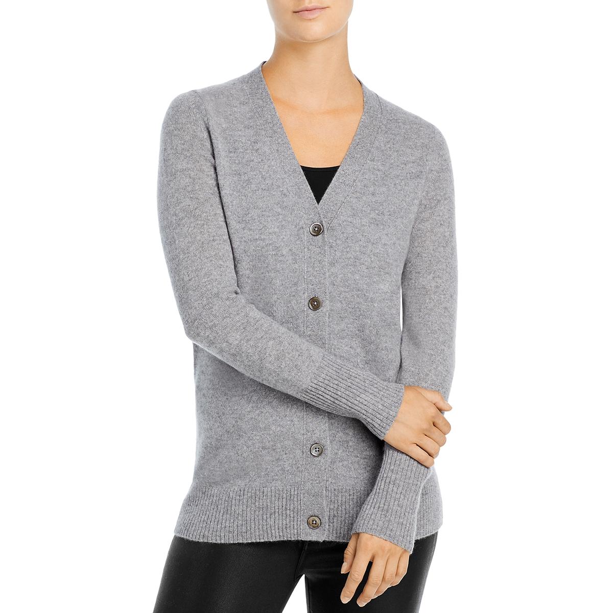 

Женский кашемировый кардиган с V-образным вырезом Grandfather Private Label, цвет medium grey