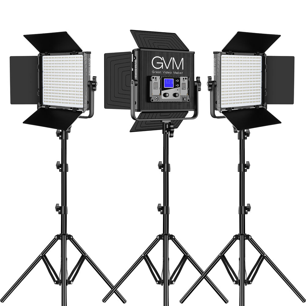 

Светодиодная панель GVM 50RS RGB (комплект из 3 ламп)