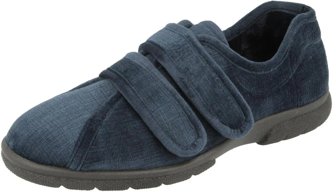 DB Shoes Мужские тапочки Hamilton 2V с широкой колодкой, темно-синие