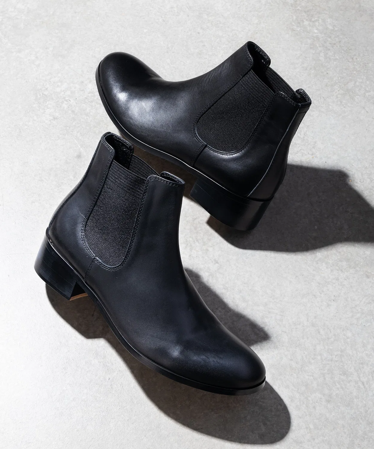 Ботинки кожаные PADRONE BL SIDE GORE BOOTS на молнии, 40, чёрные