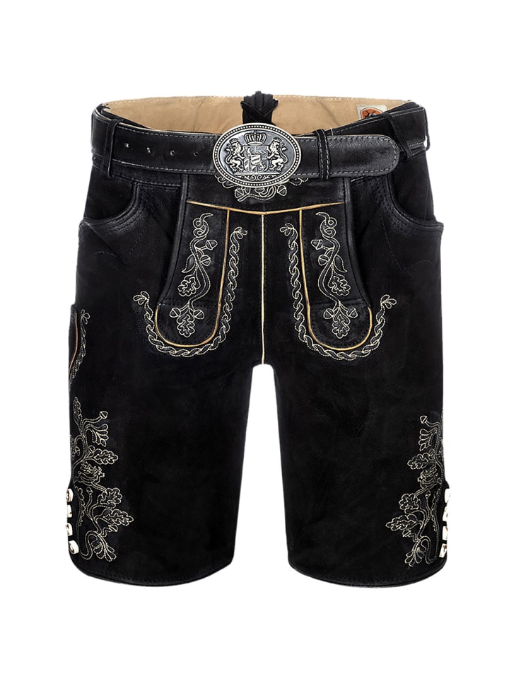 

Maddox Country Кожаные брюки с рогом, черные