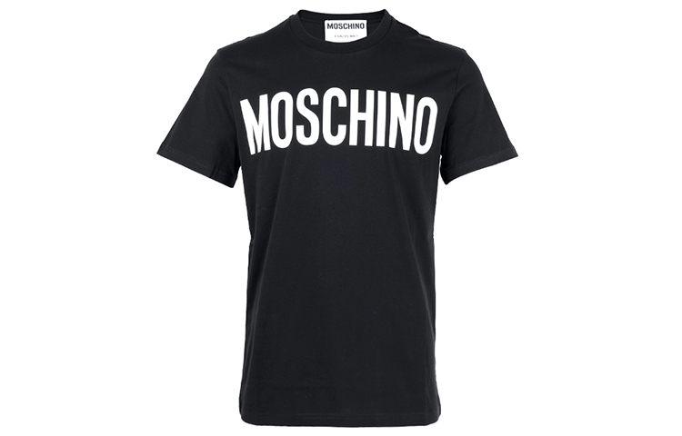 

Футболка с логотипом MOSCHINO, черная