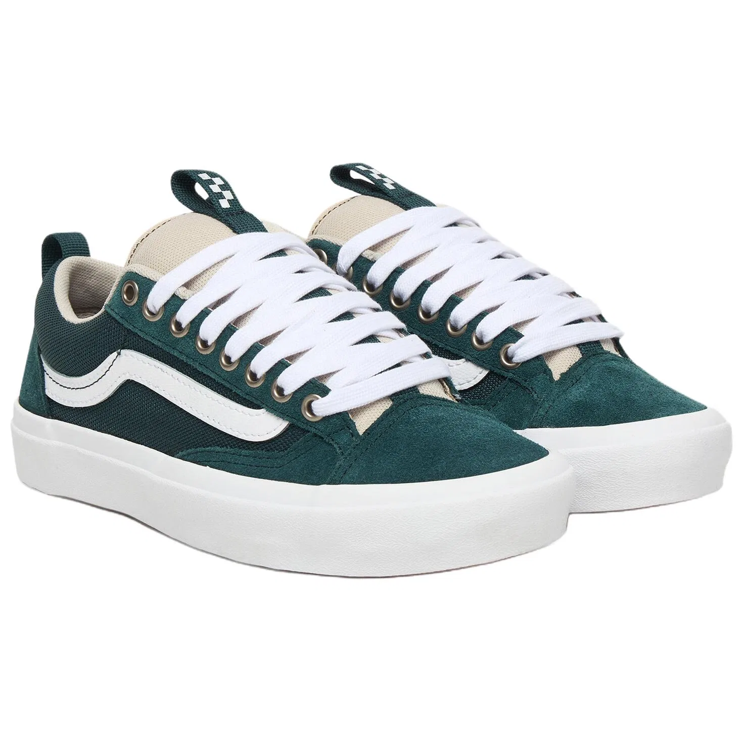 Кеды Skate Old Skool Vans Green White — фото 4