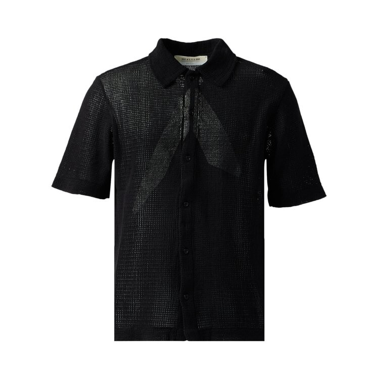 

Рубашка 1017 ALYX 9SM Button Up Logo Mesh Short-Sleeve Shirt, черный