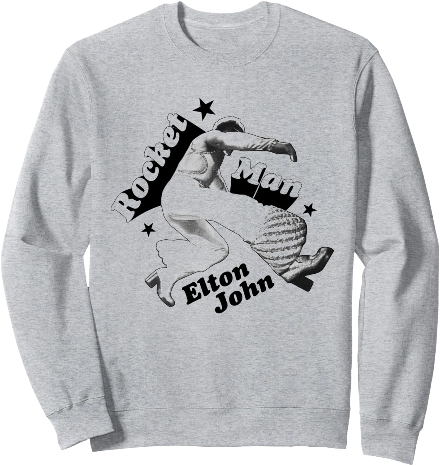 

Официальная серая толстовка Элтона Джона Rocket Man Jumping Elton John, Серый, Официальная серая толстовка Элтона Джона Rocket Man Jumping Elton John