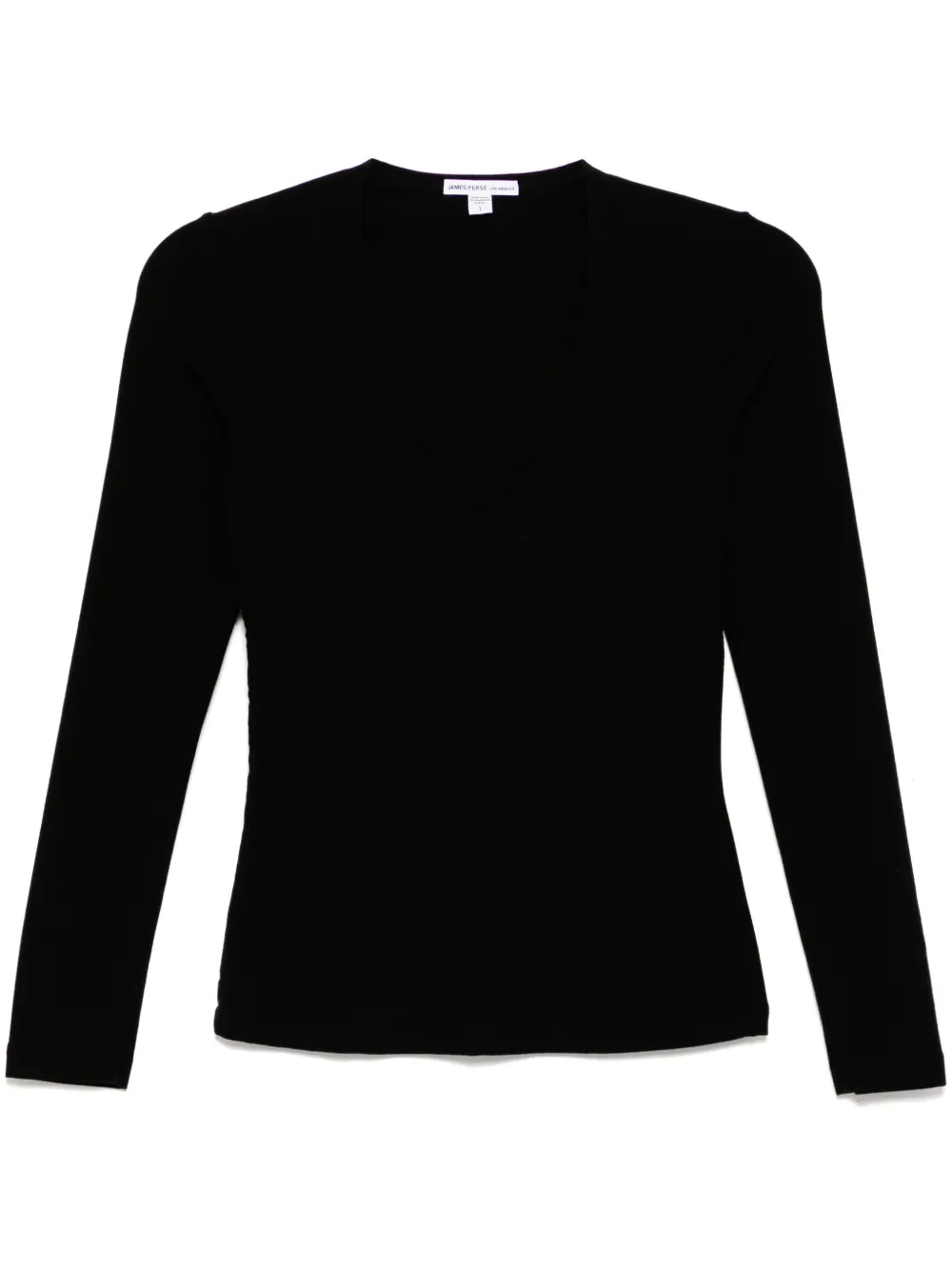 

Футболка с глубоким V-образным вырезом James Perse, черный