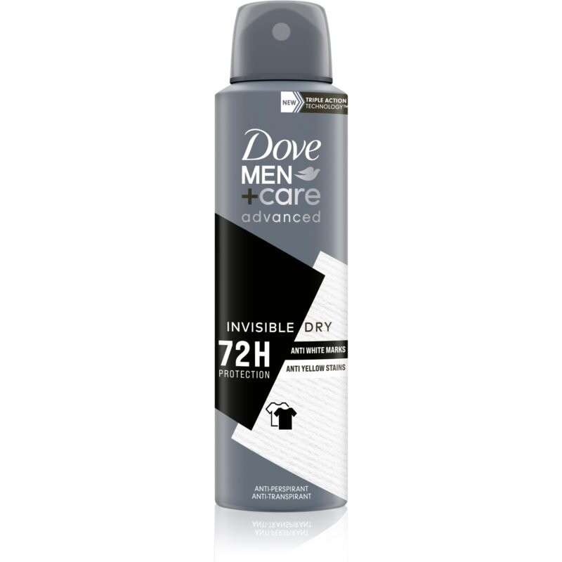 

Dove Men+Care Antiperspirant антиперспирант против белых и желтых пятен 72 часа Невидимый сухой 150 мл