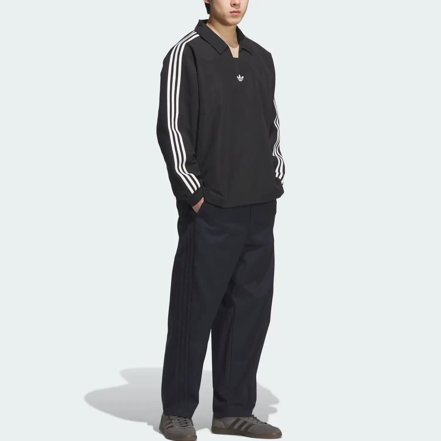 Рубашка поло unisex Adidas Originals, черный — фото 4