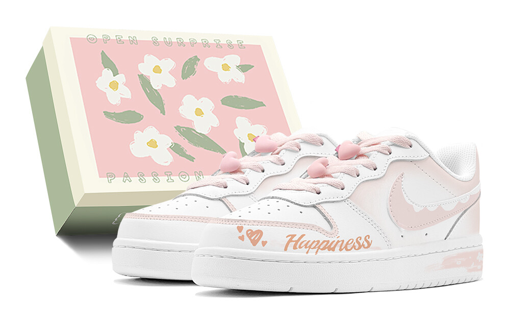 Кроссовки Nike Court Borough 2 Skateboard Shoes Women's Low-Top Pink