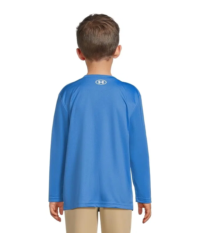 Футболка с длинным рукавом UFO Tech Under Armour Kids, Neo Turquoise — фото 2