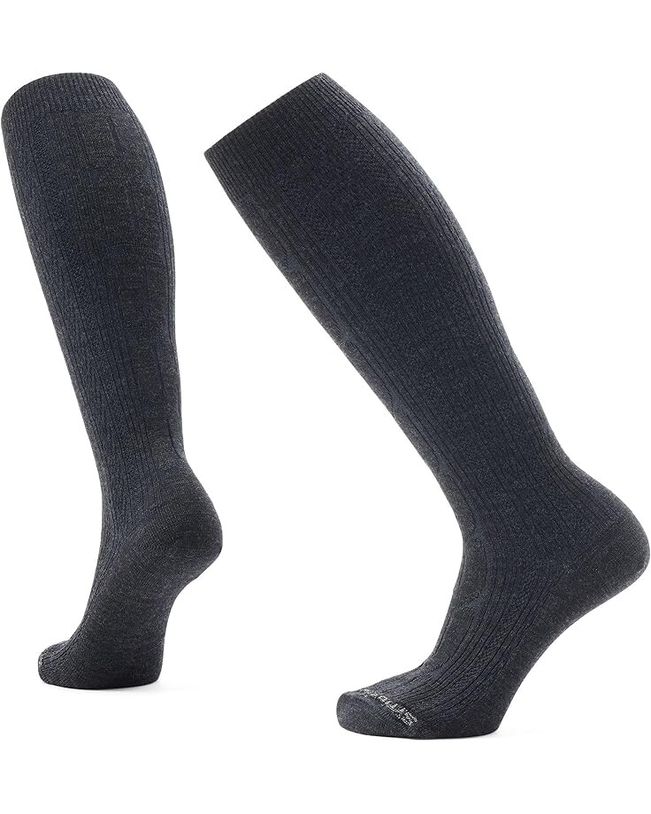 

Носки Unisex Smartwool Everyday Cable Knee High Socks, угольный