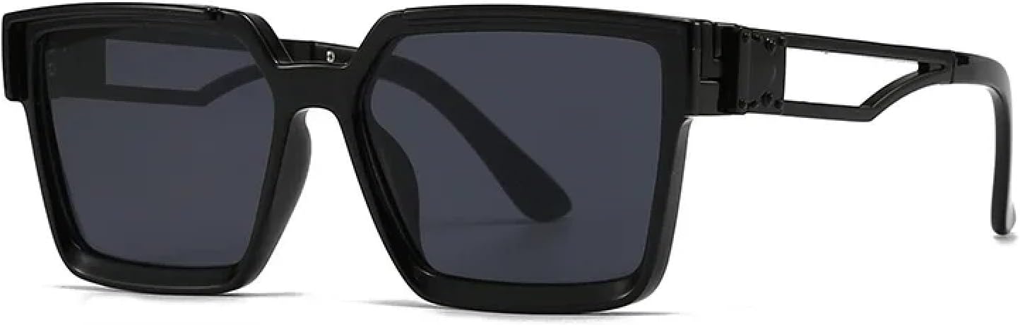 

Модные винтажные золотые солнцезащитные очки для женщин и мужчин, панк-очки, роскошные классические зеркальные очки с защитой от УФ-излучения UV400 SZVVBKK, Black Black Black