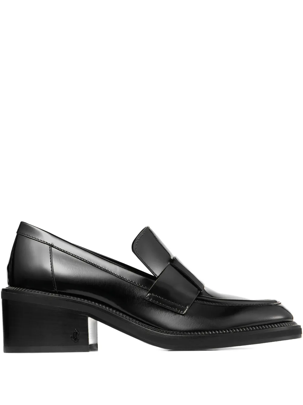 Лоферы Tylor 50 на блочном каблуке JIMMY CHOO, черный