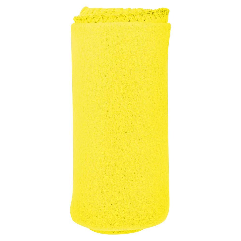

Универсальное уютное флисовое одеяло размером 50 x 60 дюймов. Lexi Home, цвет Light Yellow