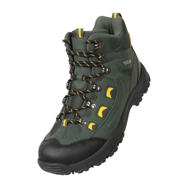 

Мужские водонепроницаемые походные туфли Adventurer Mountain Warehouse, зеленый