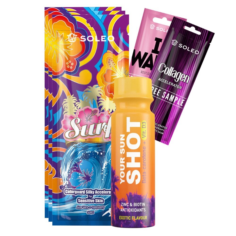 

Soleo Surf, Набор косметики для загара, 6 шт