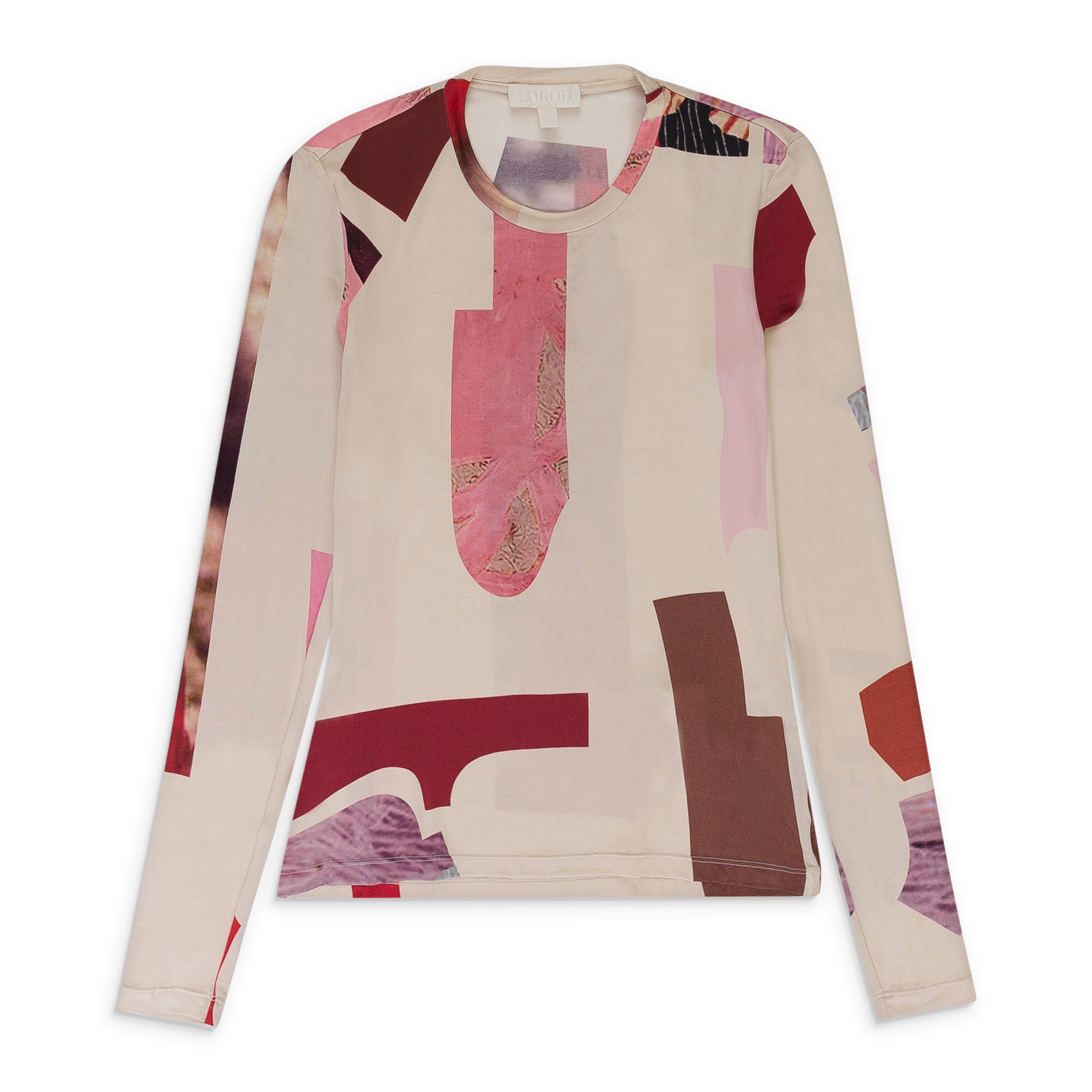 

Лород Принтованная футболка с вырезом CUT OUT PRINT LOROD PRINTED LS TEE - Красная