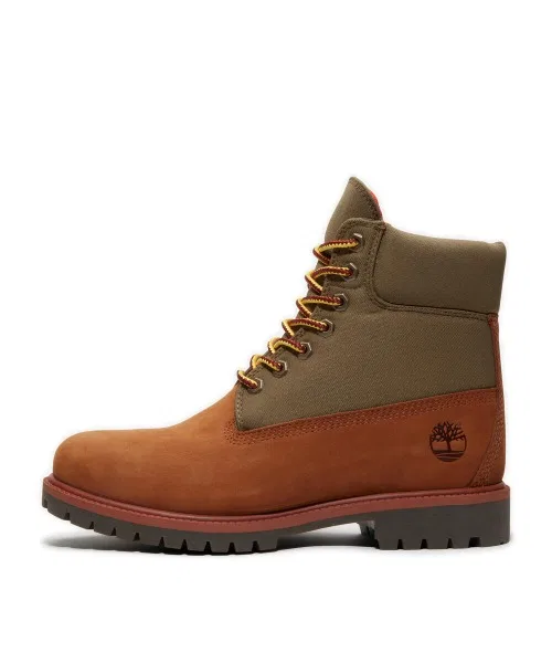 Ботинки водонепроницаемые Timberland Heritage 6-Inch, коричневые — фото 4