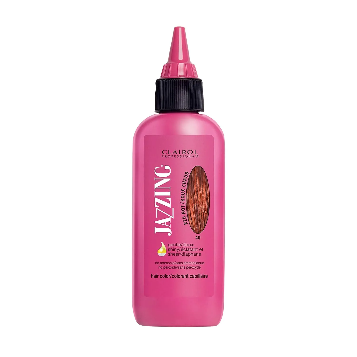 Полуперманентная краска для волос Clairol Professional Jazzing, придающая блеск и яркость волосам любой текстуры., No.040 Red Hot