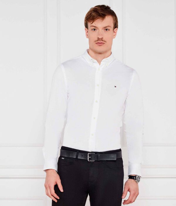 Рубашка Slim fit Tommy Hilfiger, белый — фото 3