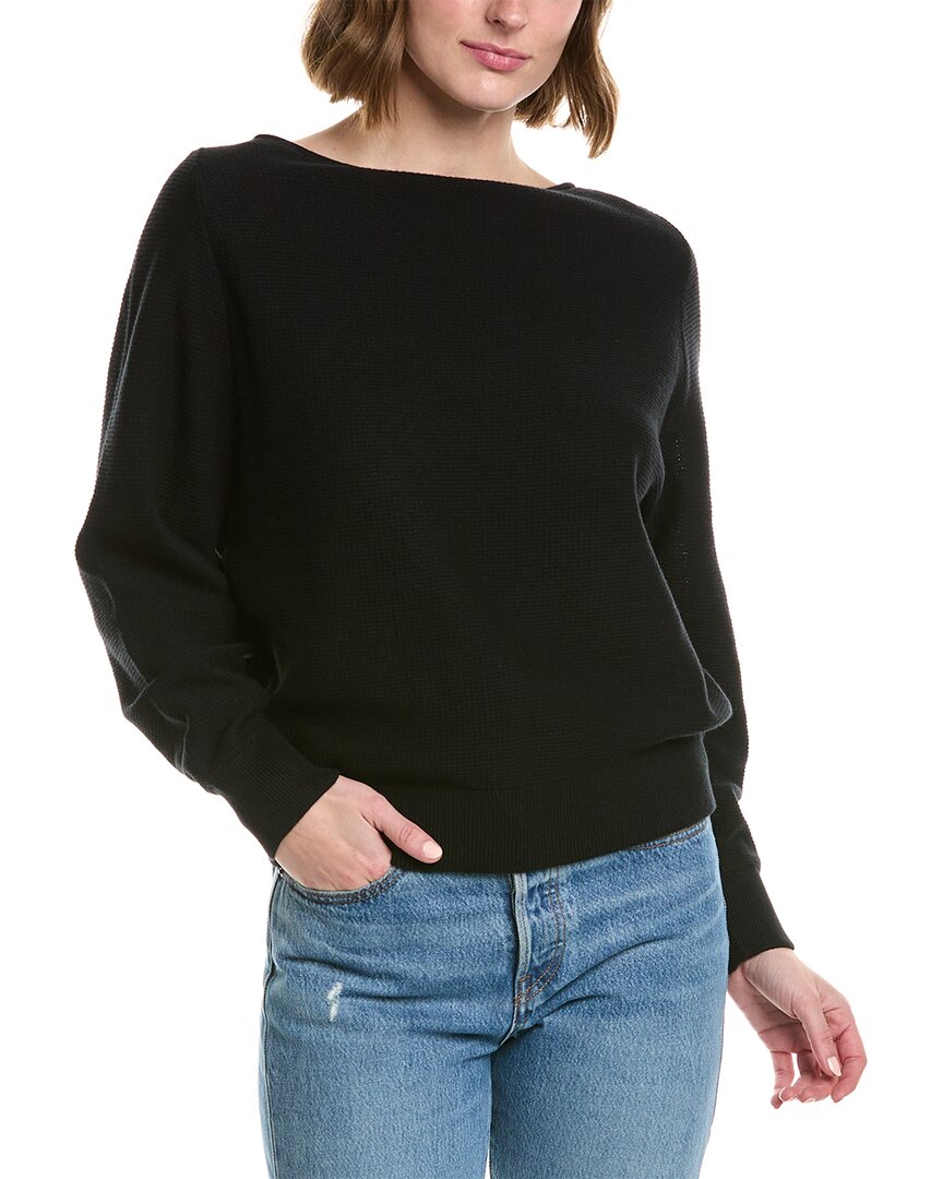 

Пуловер Vince Waffle Raglan, черный