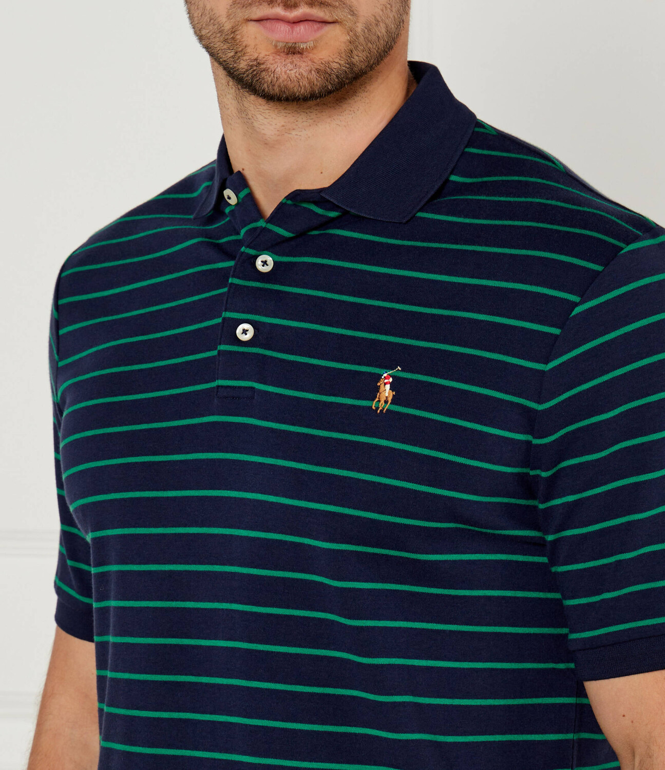Поло POLO RALPH LAUREN Classic fit, темно-синий — фото 4