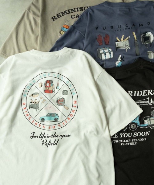 

PEN FIELD Футболка коллаборационная Penfield x Laid-Back Camp, белая