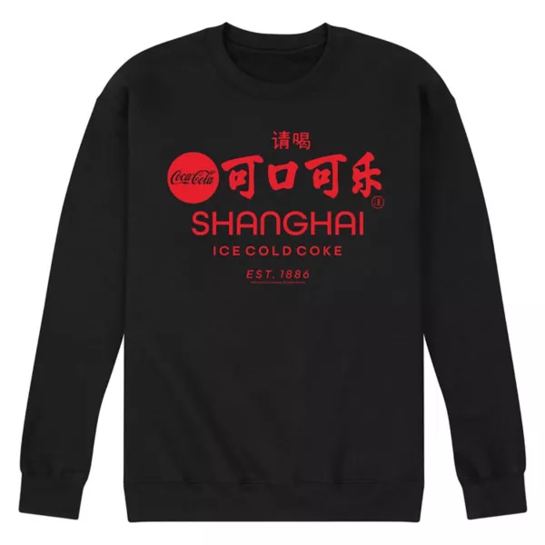 

Мужская флисовая толстовка Coca Cola Shanghai Est 1886 Licensed Character, черный