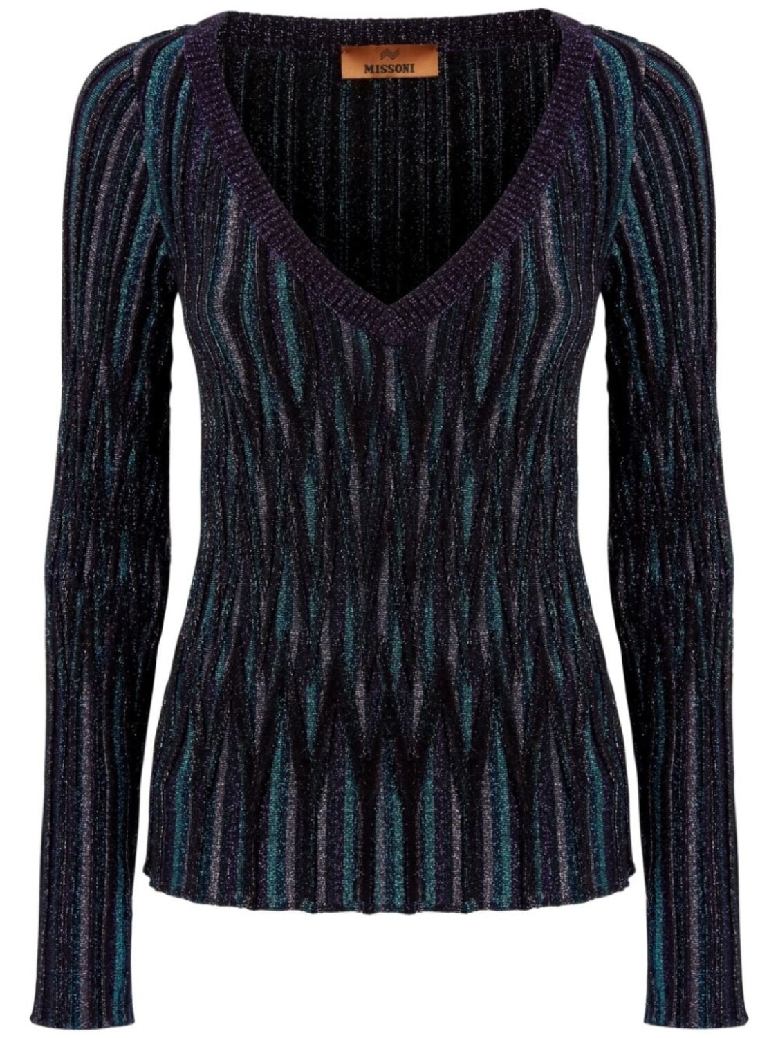 

Missoni вязаный джемпер с металлизированной нитью, черный