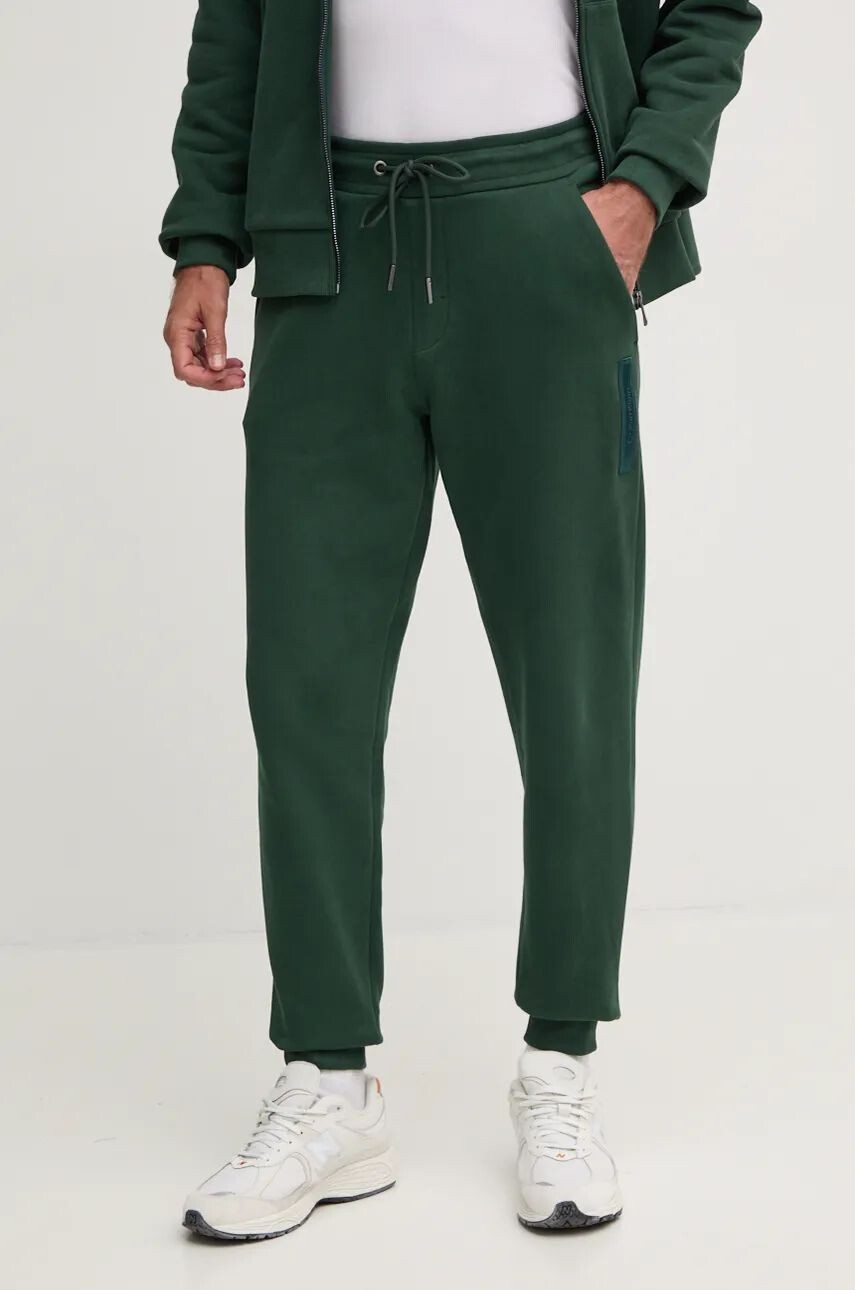 

Хлопковые спортивные брюки Calvin Klein, зеленый
